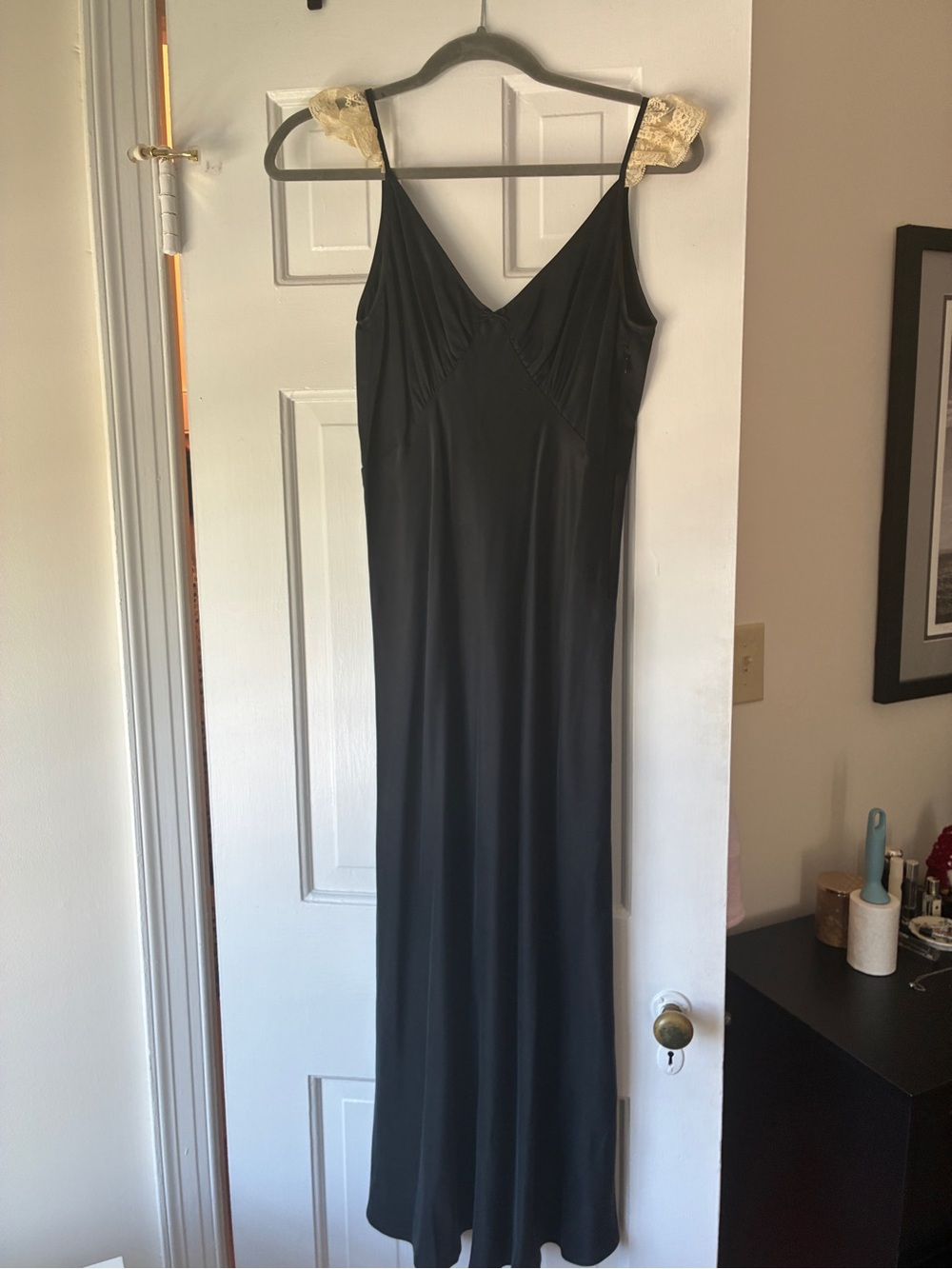 Doen Black Silk Dress